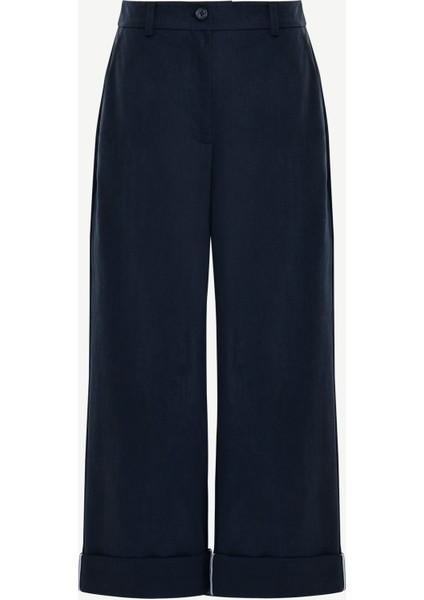 Düz Yüksek Bel Pantolon