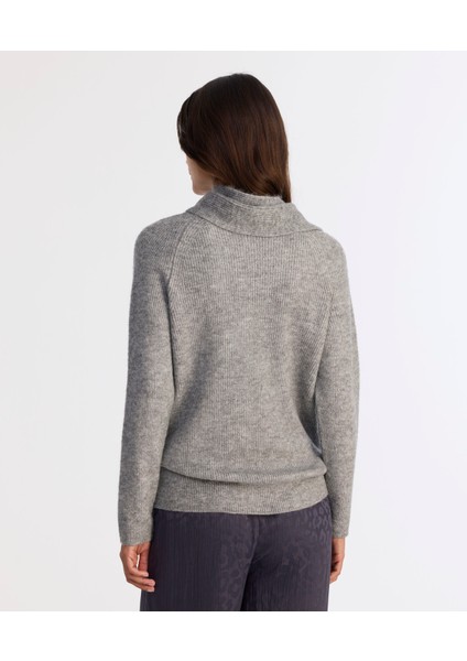 Regular Şal Yaka Uzun Kol Kazak