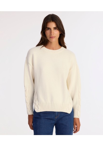 Regular Bisiklet Yaka Uzun Kol Kazak