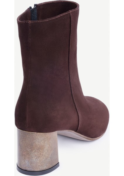 Metal Ökçeli Deri Topuklu Bot modelleri