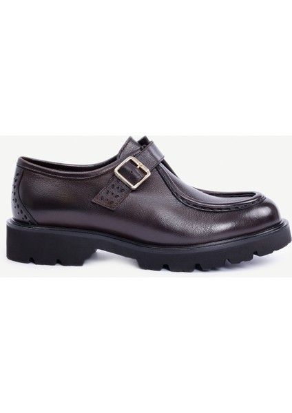 Toka Detaylı Deri Düz Ayakkabı