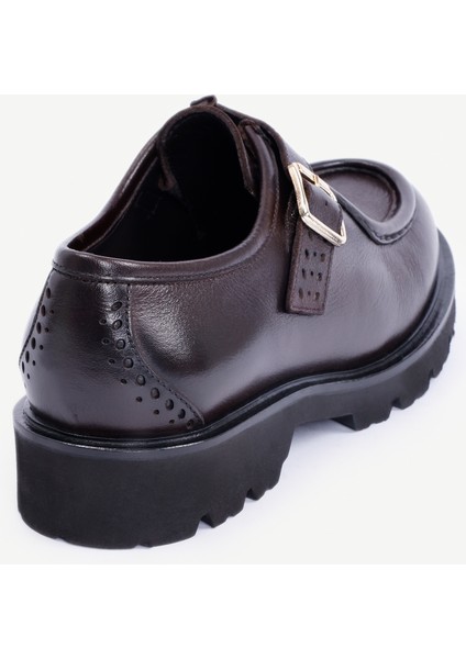 Toka Detaylı Deri Düz Ayakkabı modelleri