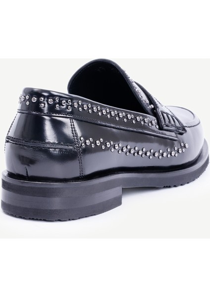 Zımba Detaylı Deri Loafer modelleri
