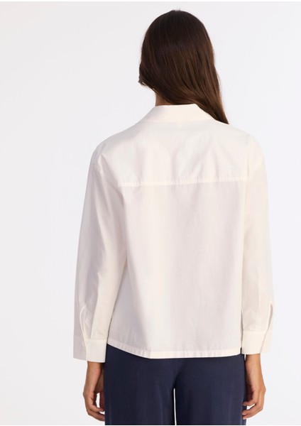 Regular Gömlek Yaka Uzun Kol Bluz indirimleri