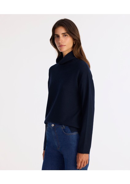 Geniş Balıkçı Yaka Uzun Kol Kazak fiyatları