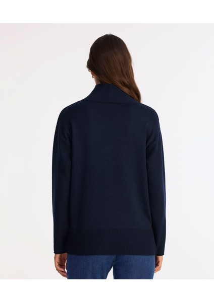 Geniş Balıkçı Yaka Uzun Kol Kazak fırsatları