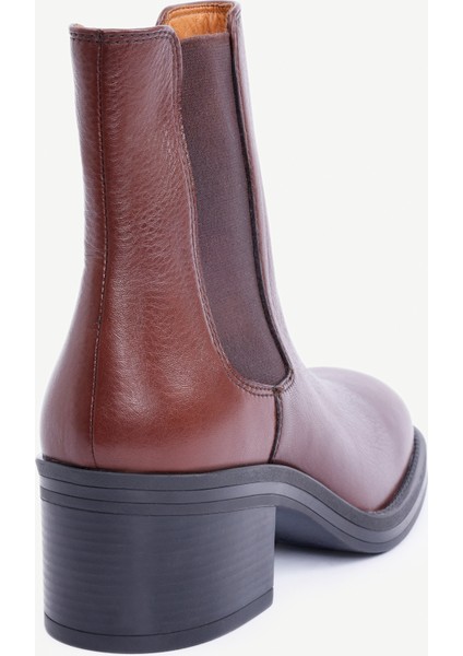 Lastikli Topuklu Deri Bot modelleri