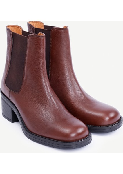 Lastikli Topuklu Deri Bot fırsatları