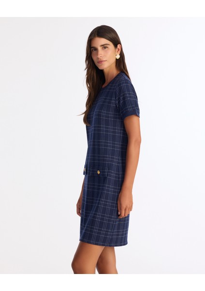 Dar Bisiklet Yaka Kısa Kol Elbise fiyatları