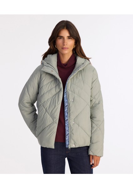 Regular Kapüşonlu Yaka Uzun Kol Mont