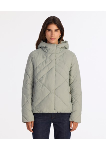 Regular Kapüşonlu Yaka Uzun Kol Mont fiyatları