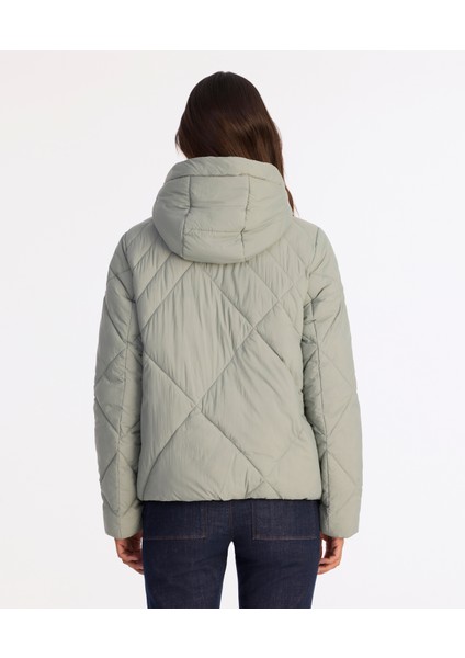 Regular Kapüşonlu Yaka Uzun Kol Mont