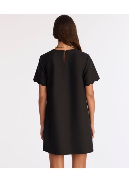 Bol Bisiklet Yaka Kısa Kol Elbise fırsatları