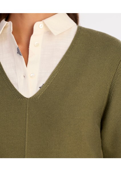 Regular V Yaka Uzun Kol Kazak modelleri