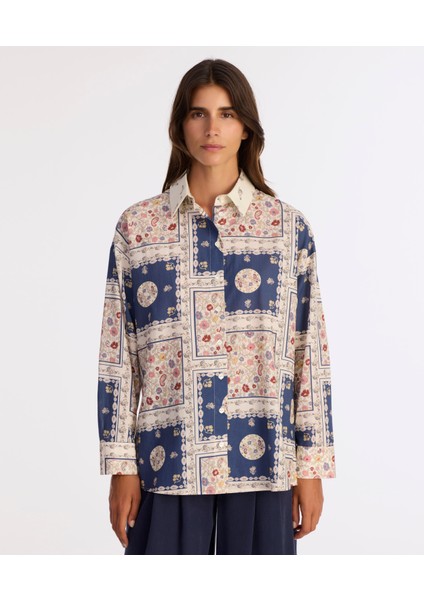 Boyfriend Gömlek Yaka Uzun Kol Gömlek