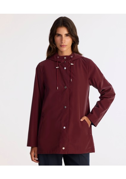 Loose Kapüşonlu Yaka Uzun Kol Yağmurluk fiyatları