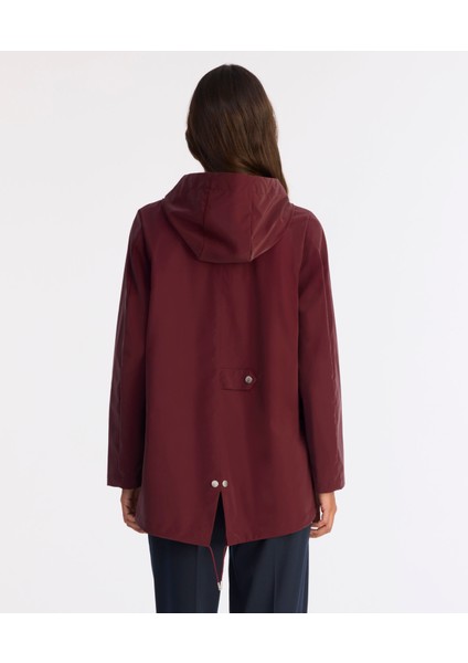 Loose Kapüşonlu Yaka Uzun Kol Yağmurluk fırsatları