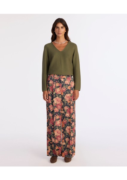 Geniş Yüksek Bel Pantolon