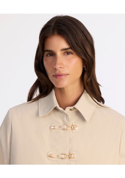 Regular Gömlek Yaka Uzun Kol Pardösü fırsatları