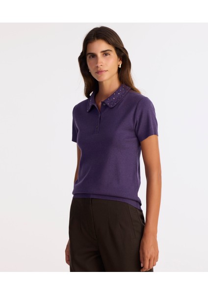 Regular Polo Yaka Kısa Kol Kazak