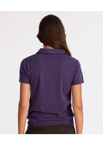 Regular Polo Yaka Kısa Kol Kazak modelleri