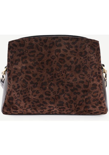 Leopar Desenli Deri Omuz Çantası fiyatları