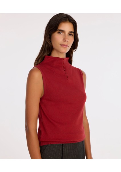 Regular Yarım Balıkçı Yaka Kolsuz Kazak fiyatları