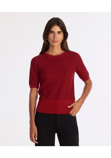 Regular Bisiklet Yaka Kısa Kol Kazak fiyatları