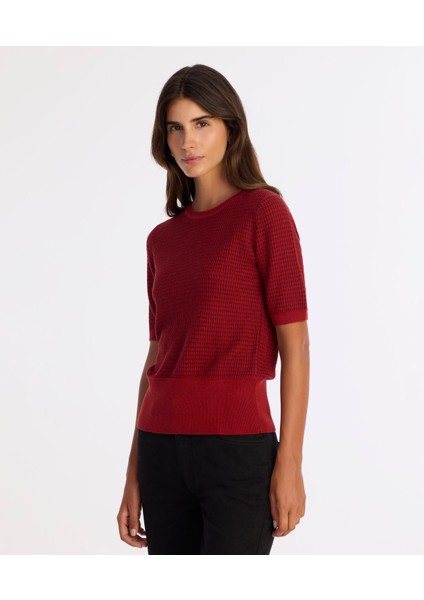 Regular Bisiklet Yaka Kısa Kol Kazak modelleri