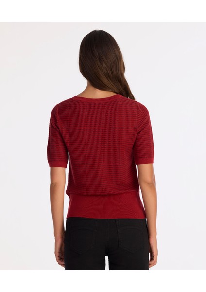 Regular Bisiklet Yaka Kısa Kol Kazak fırsatları