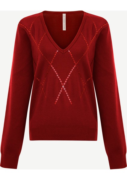 Regular V Yaka Uzun Kol Kazak indirimleri