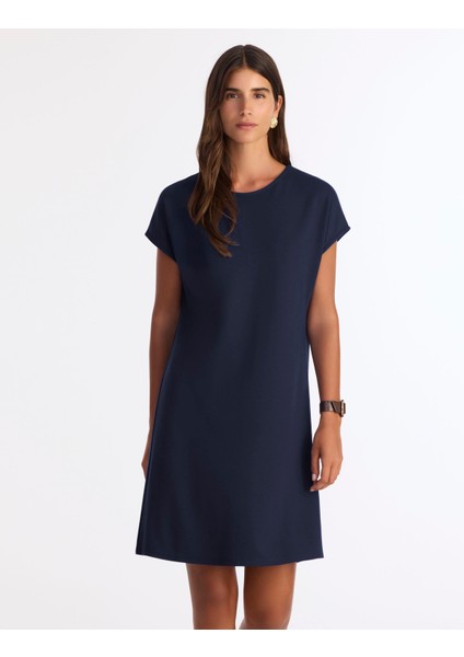 Arka Detaylı Kısa Kollu Kısa Elbise fiyatları