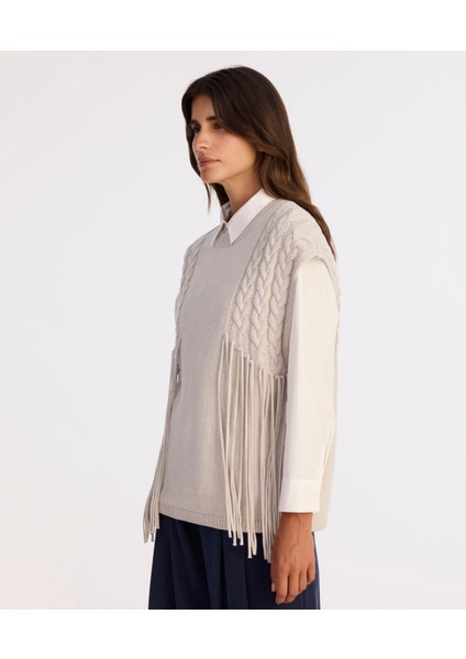 Regular Bisiklet Yaka Kolsuz Kazak fiyatları