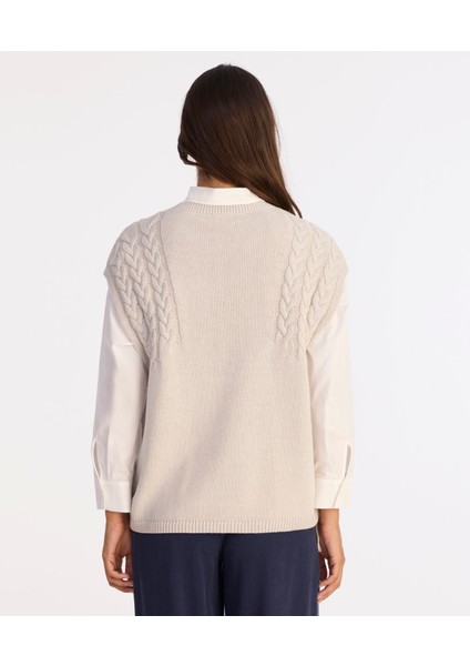 Regular Bisiklet Yaka Kolsuz Kazak fırsatları