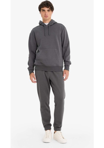 Regular Fit Beli Bağcıklı Cepli Paçası Lastikli Şardonlu Basic Düz Jogger Eşofman Altı E6326AX25AU fiyatları