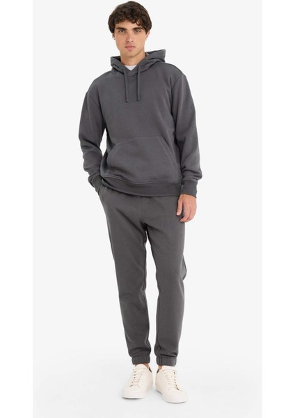 Regular Fit Beli Bağcıklı Cepli Paçası Lastikli Şardonlu Basic Düz Jogger Eşofman Altı E6326AX25AU modelleri