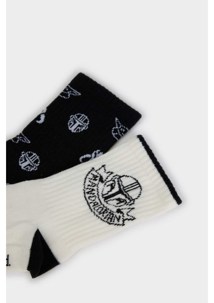 Erkek Çocuk Star Wars-Mandalorian 2'li Pamuklu Uzun Çorap fırsatları