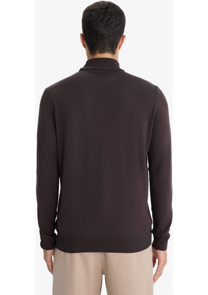 Regular Fit Balıkçı Yaka Premium Triko Kazak A5282AX25AU