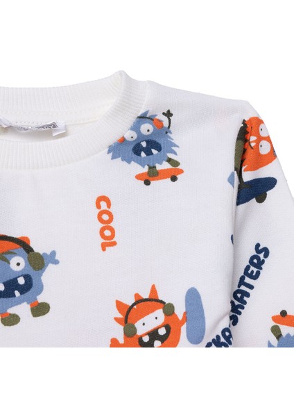 Erkek Bebek Sweatshirt Bisiklet Yaka Uzun Kol modelleri