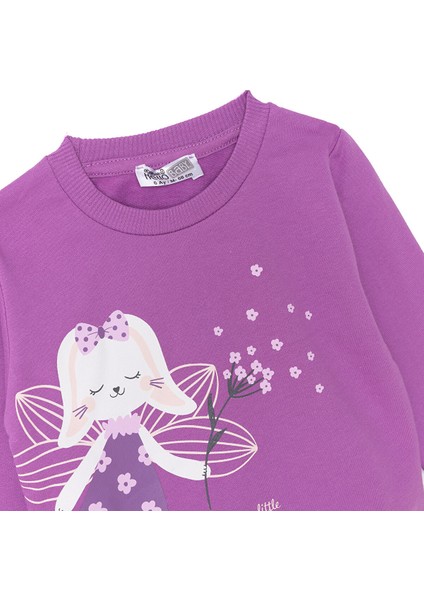 Kız Bebek Sweatshirt Bisiklet Yaka Uzun Kol modelleri
