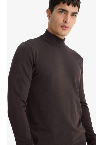 Regular Fit Balıkçı Yaka Premium Triko Kazak A5282AX25AU fırsatları