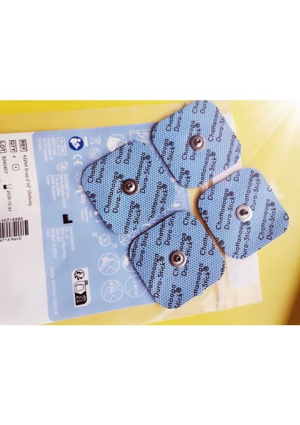 Mavi 5x5 cm Çıtçıtlı Fitness Tens Elektrot Pedi, Sağlıklı ve Konforlu Kullanım fırsatları