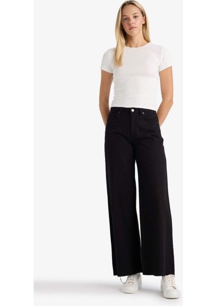 Wide Leg Normal Bel Standart Boy Gabardin Pantolon fiyatları