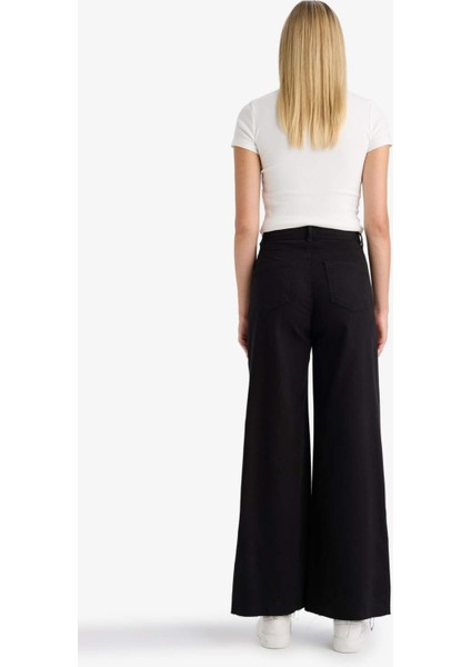 Wide Leg Normal Bel Standart Boy Gabardin Pantolon