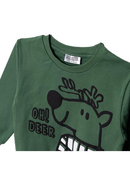 Erkek Bebek Sweatshirt Bisiklet Yaka Uzun Kol modelleri