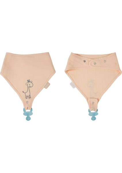 Emzik Askılı Müslin Önlük - Somon modelleri