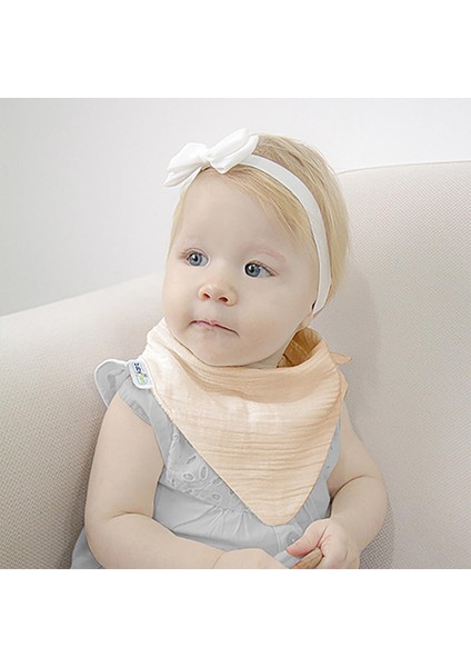 Silikon Diş Kaşıyıcılı Bürümcük Müslin Önlük Somon fiyatları