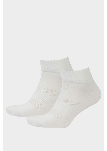 Erkek 2'li Reflektör Baskılı Kısa Spor Çorap F5267AXNS