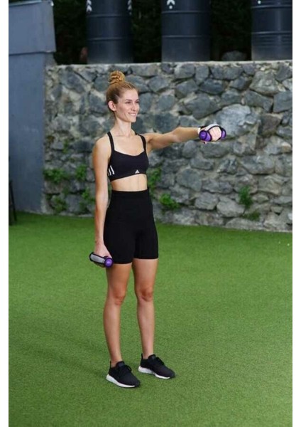 Renkli Neopren Dambıl 1 Kg, Esnek ve Hafif Spor Ağırlık Seti