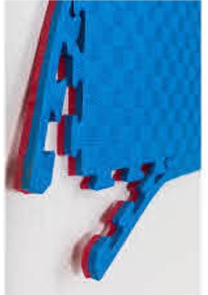 26 mm Çerceveli Eva Tatami Yer Minderi, Mavi ve Kırmızı Renklerde